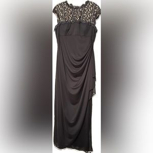 Alex Evening Black Gown, size 14 petite